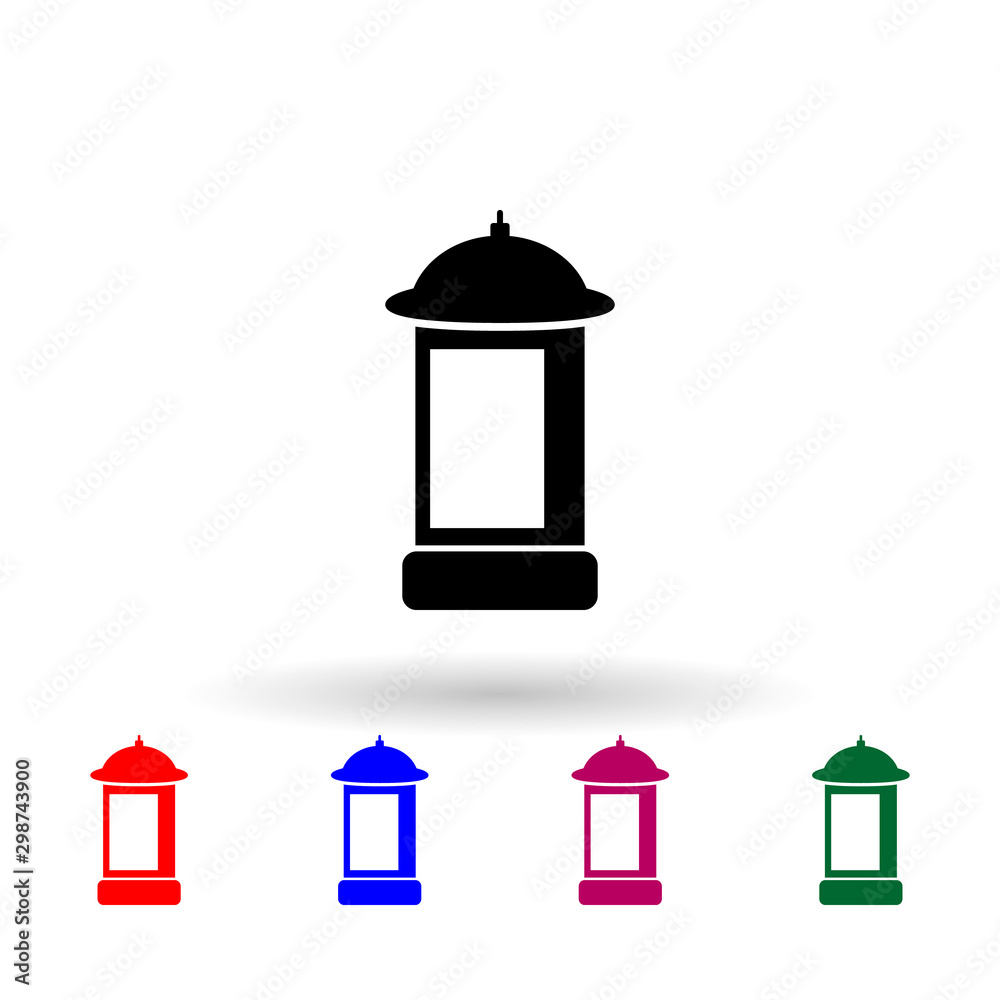 glowing billboard multi color icon. Simple glyph, flat vector of Billboards icons for ui and ux, website or mobile application glowing billboard multi color icon. Simple glyph, flat vector of Billboards icons for ui and ux, website or mobile application