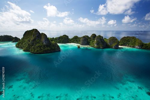 Picuresque landscape Wajag island, Raja Ampat, Indonesia