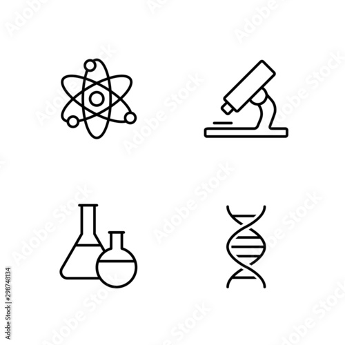 science line icon laborotory