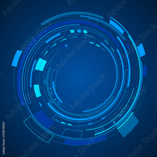Digital futuristic technology background vector illustration. Global isometric ecosystem. Abstract cyberspace network innovation design. For iot, smarthome connection, web internet of things template