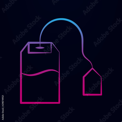 Tea bag nolan icon. Simple thin line, outline vector of tea icons for ui and ux, website or mobile application