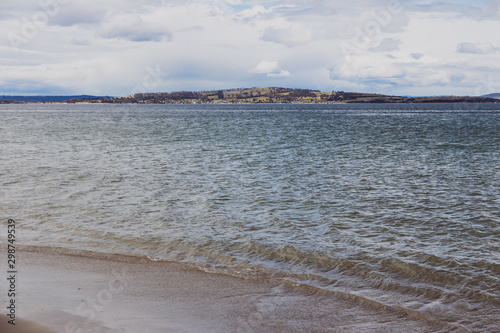 pristine Australian coastline and beach landscape in Tasmania