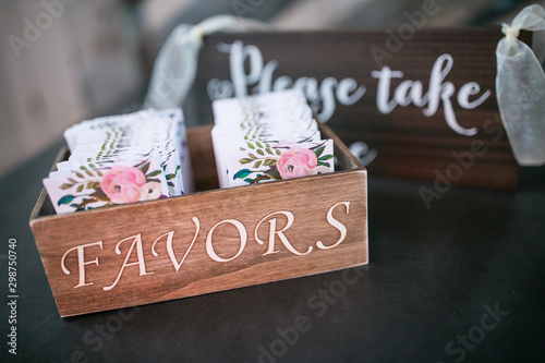 Foto wedding favors