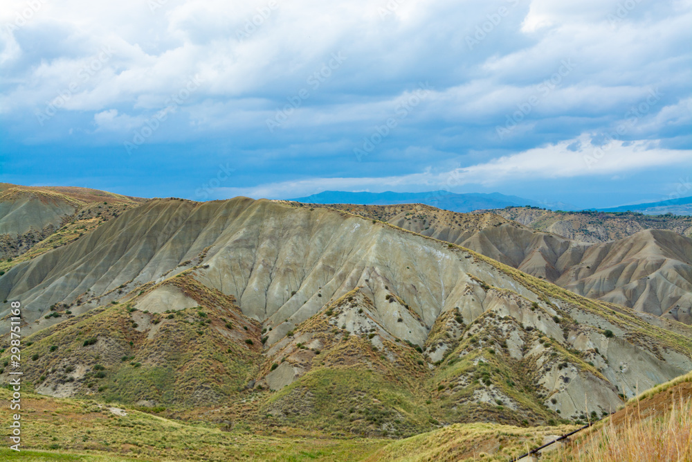 Landscape with mountain range on Sicily island, South of Italy Landscape with mountain range on Sicily island, South of Italy