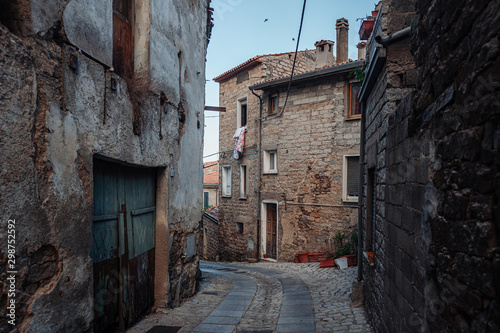 GAVOI, ITALY / OCTOBER 2019: Street life in the rural village in Barbagia, Sardinia © sabino.parente
