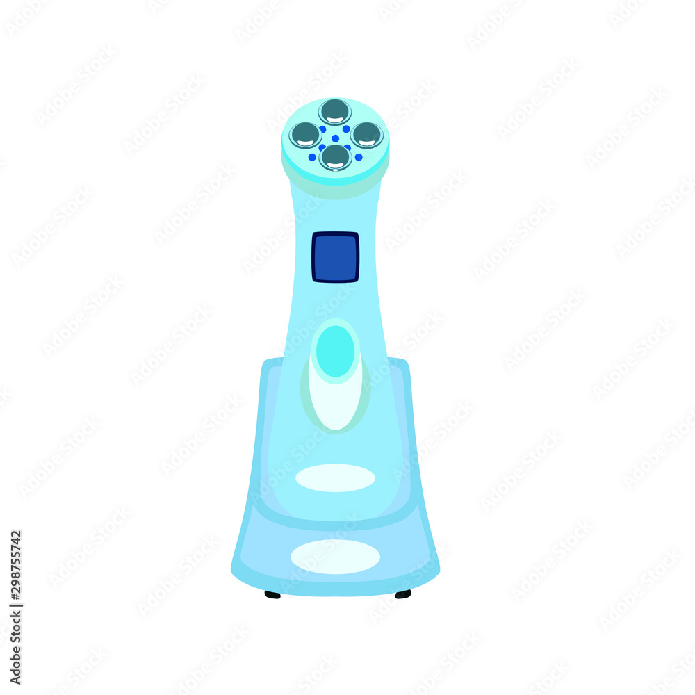 Device for home light therapy, isolated, vector illustration