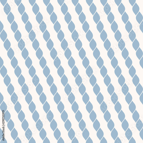 Vector geometric seamless pattern with diagonal ropes. Nautical maritime style