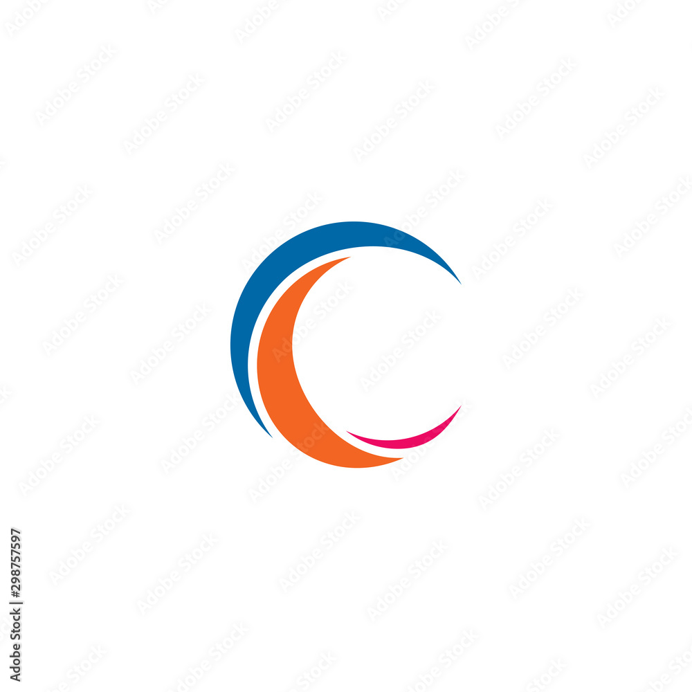 C letter initial icon logo design vector template C letter initial icon logo design vector template