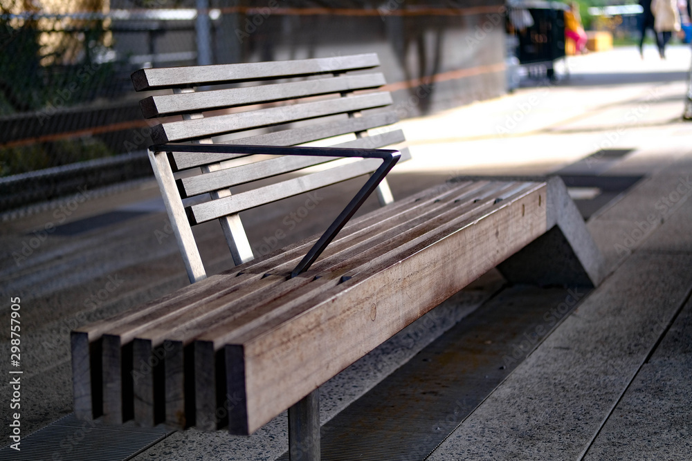 Highline Park Bench in NYC Stock Photo Adobe Stock
