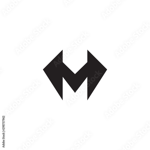 Free Download M letter initial icon logo design vector template - GFXLoad