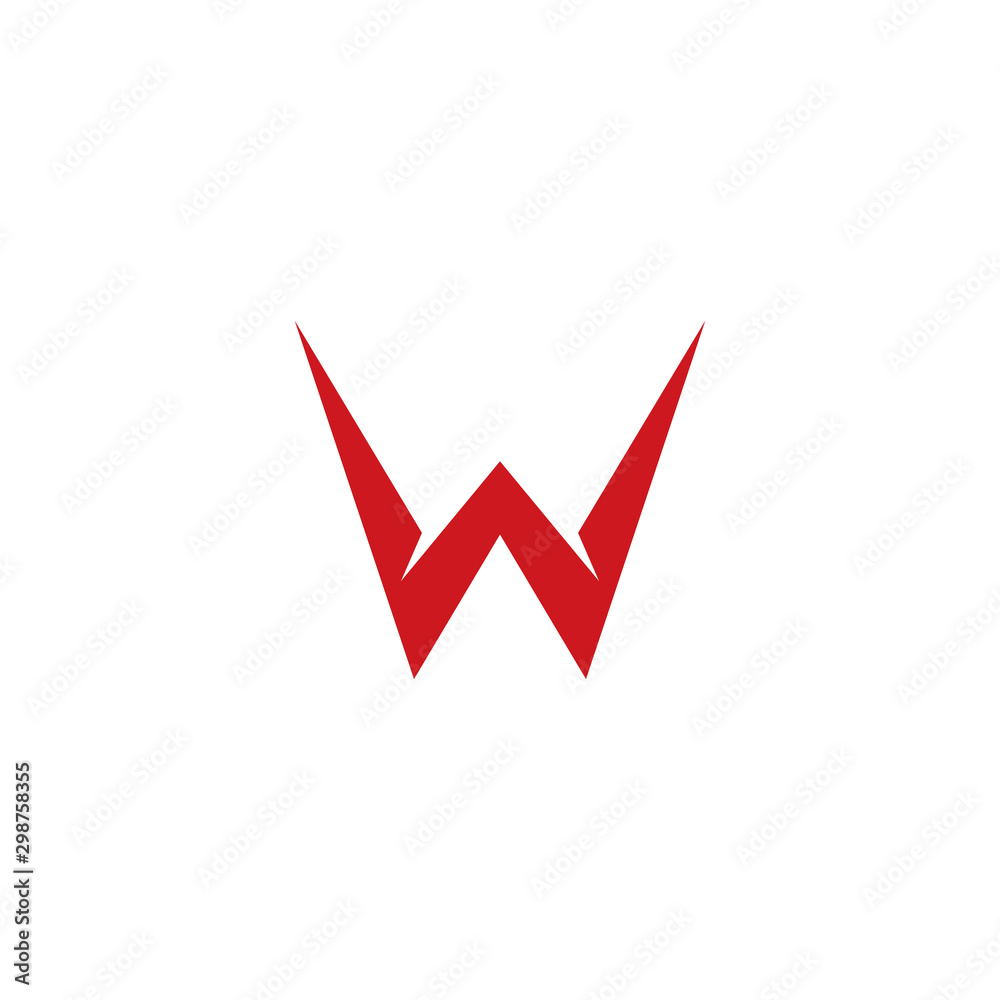 W letter initial icon logo design vector template W letter initial icon logo design vector template