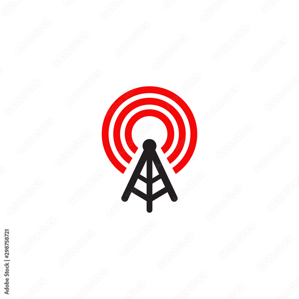 Signal wave icon logo design vector illustration template Signal wave icon logo design vector illustration template