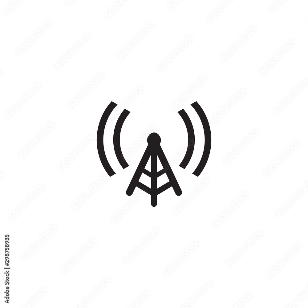 Signal wave icon logo design vector illustration template Signal wave icon logo design vector illustration template