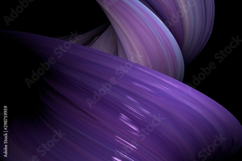 Fotografie 3D rendering swirl