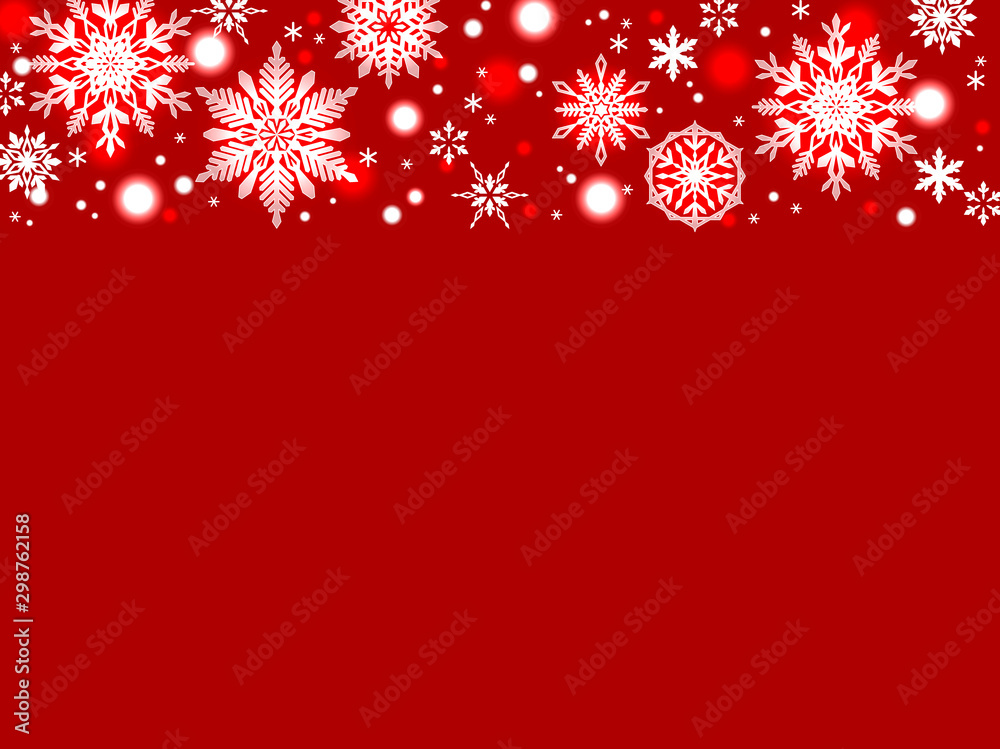 雪の結晶のイラストカード