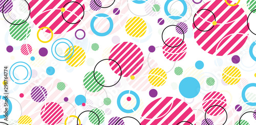 Abstract circle geometric background design for banner, flyer, book cover, poster. Connection layout dot and line. Vector illustration