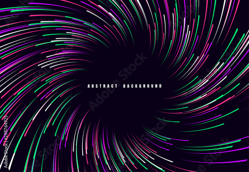 Lines composed twist of glowing backgrounds, abstract vector background