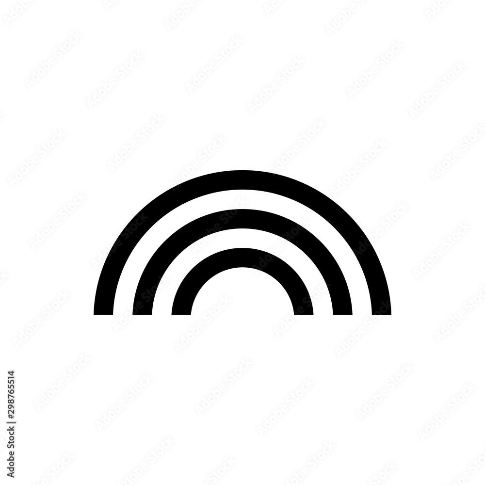 Rainbow icon trendy Rainbow icon trendy