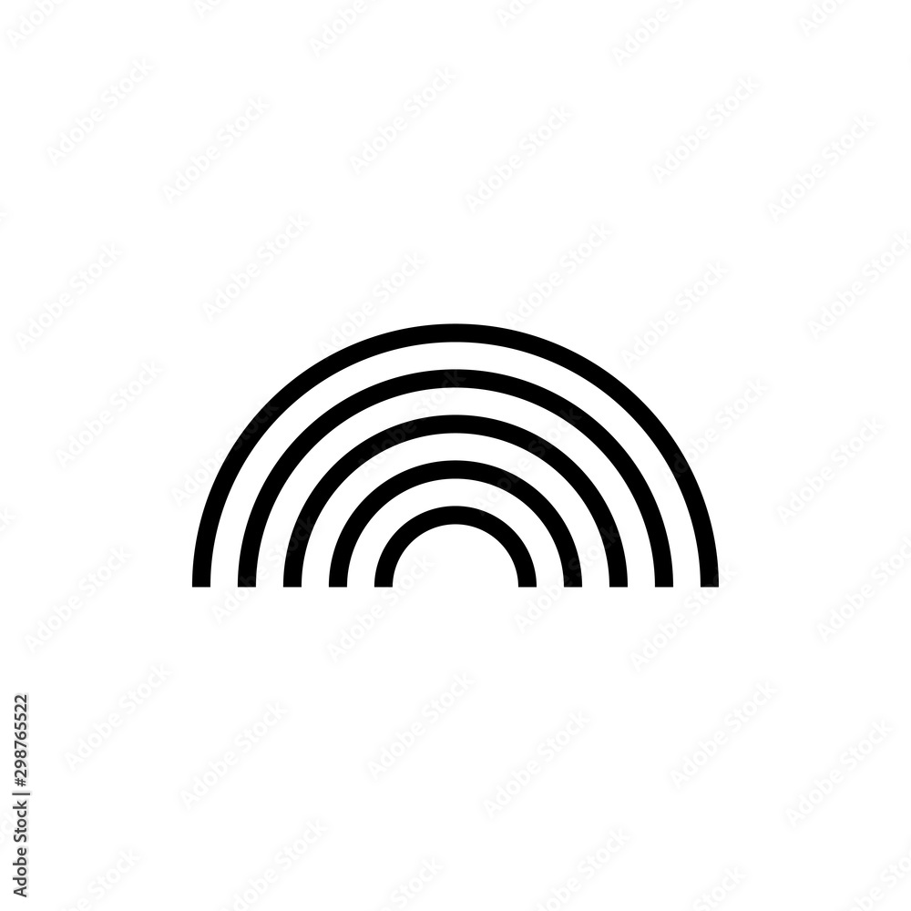 Rainbow icon trendy Rainbow icon trendy