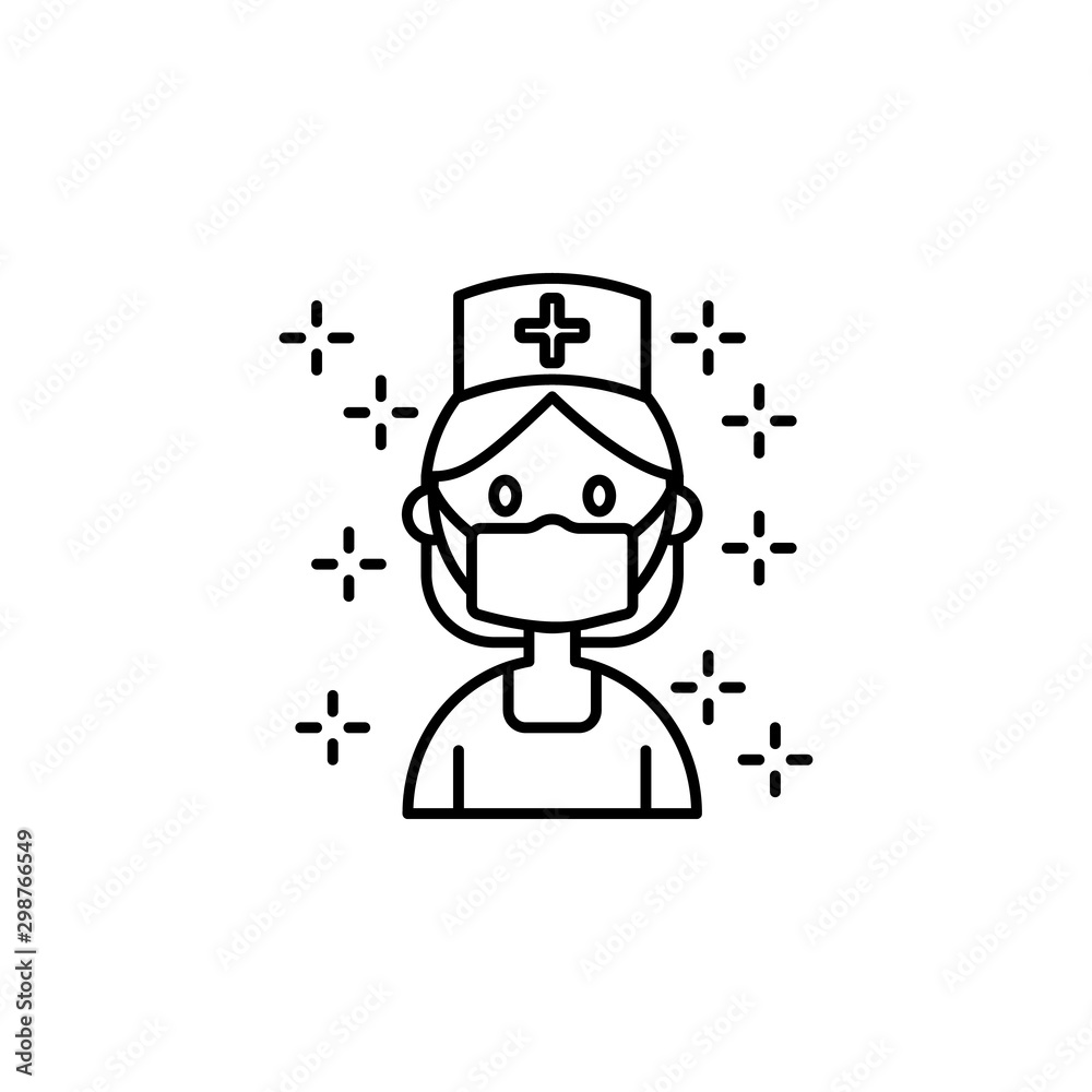 Doctor health woman icon. Element of no government organisation icon Doctor health woman icon. Element of no government organisation icon