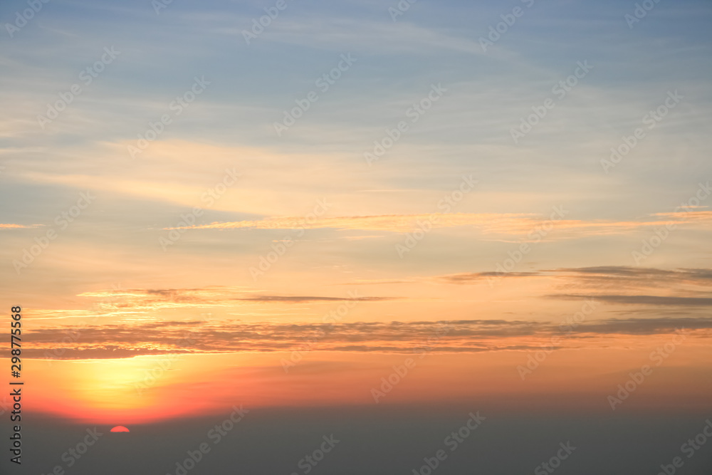 sky and sunset
