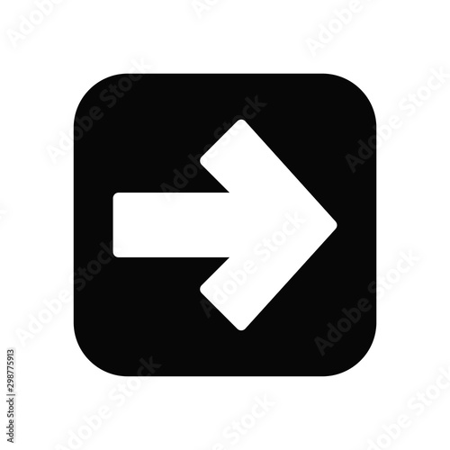 arrow sign in icon trendy flat design