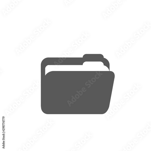 Folder Icon vector isolated on white background for your design, logo, application, UI.