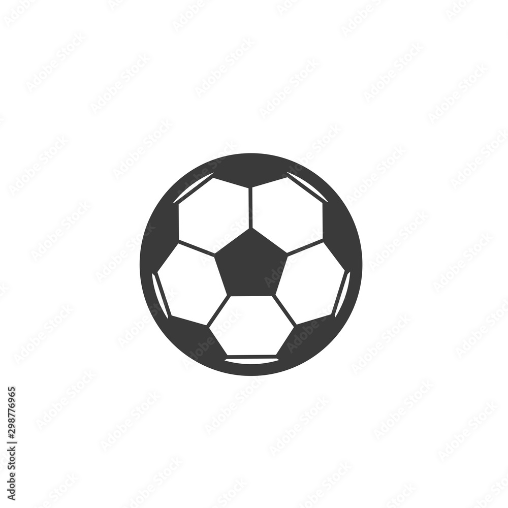 Football ball Icon vector isolated on white background. sport symbol for your design, logo, application, UI