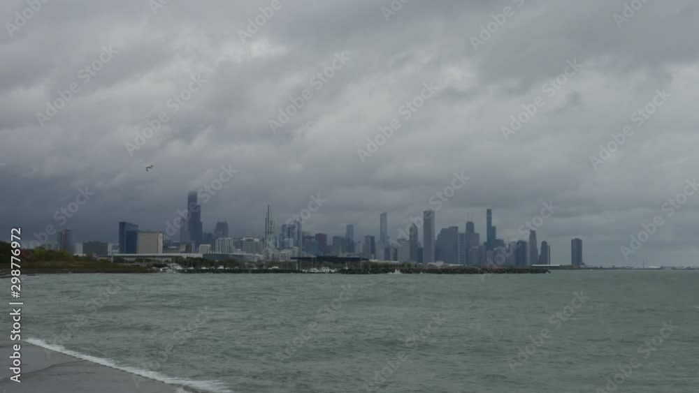 Chicago skyline time lapse on the Chicago River shot in 4k high resolution Chicago skyline time lapse on the Chicago River shot in 4k high resolution