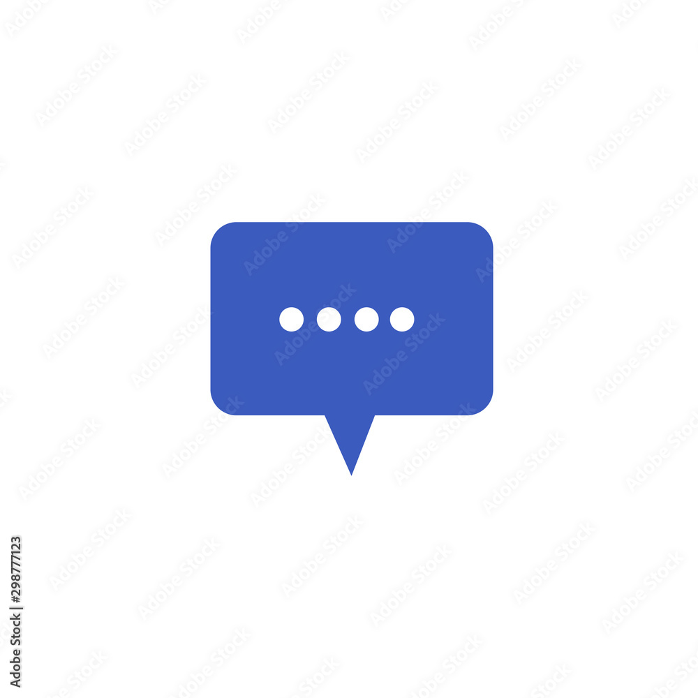 Speech bubble icon vector isolated on white background. Speech bubble icon vector isolated on white background.