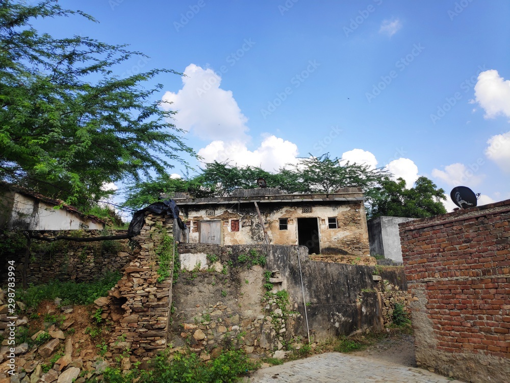 ruins of old house