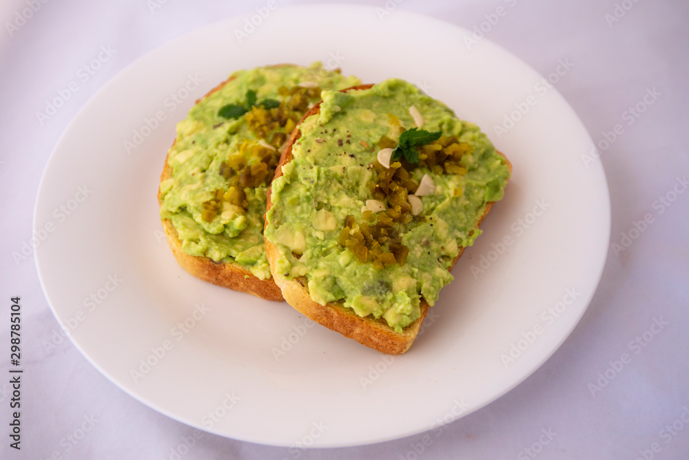 Avocado Jalapeno on Bread Avocado Jalapeno on Bread