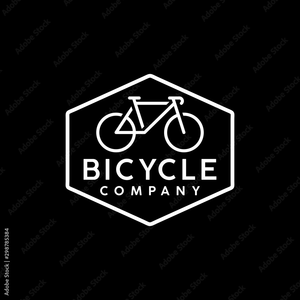 Simple minimalist bike / bicycle logo design inspiration