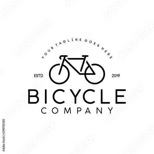 Simple minimalist bike / bicycle logo design inspiration