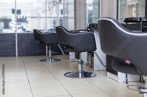 interior of a modern hairdressing salon