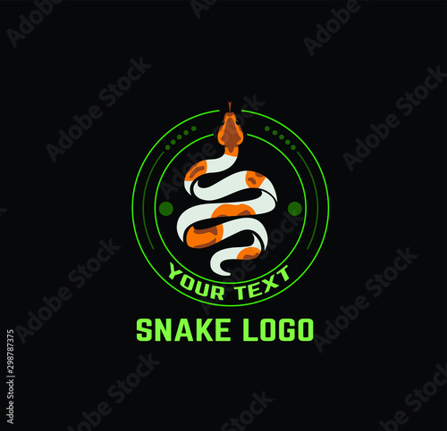snake logo, community logo, reptile, vintage snake , snake vector, python logo