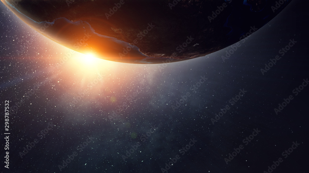 Naklejka premium Our unique universe . Mixed media