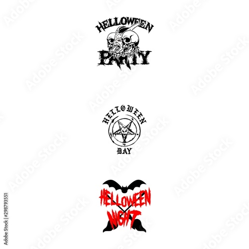 halloween day night and party element