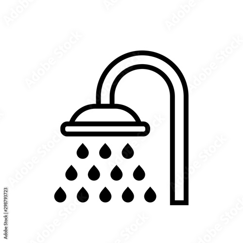 shower - bathroom icon vector design template