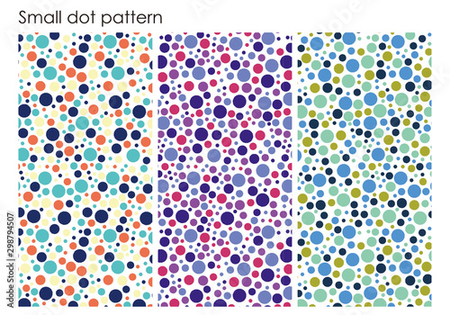 Small dot seemless pattern Vector design　ドット柄