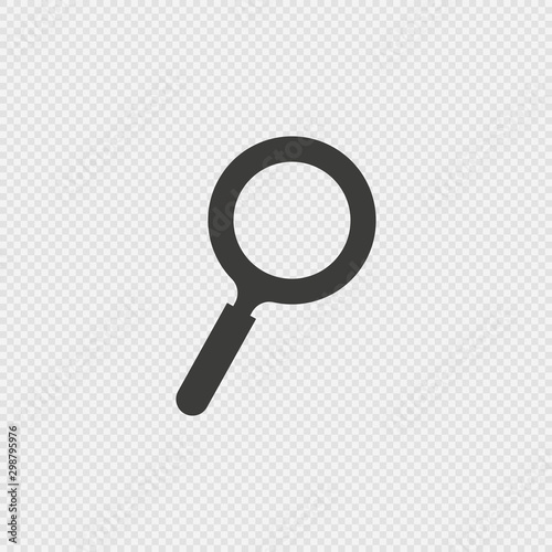 Loupe icon. Vector illustration flat design