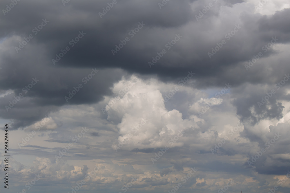Obraz premium Blue sky with white clouds.