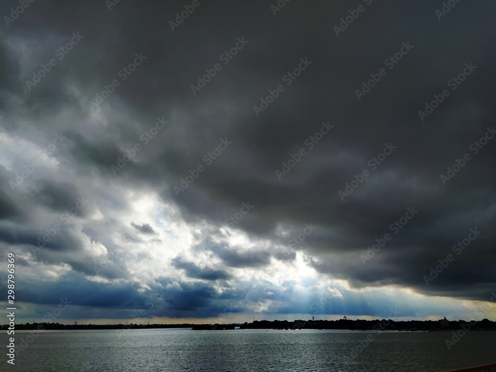 Fototapeta premium storm over sea