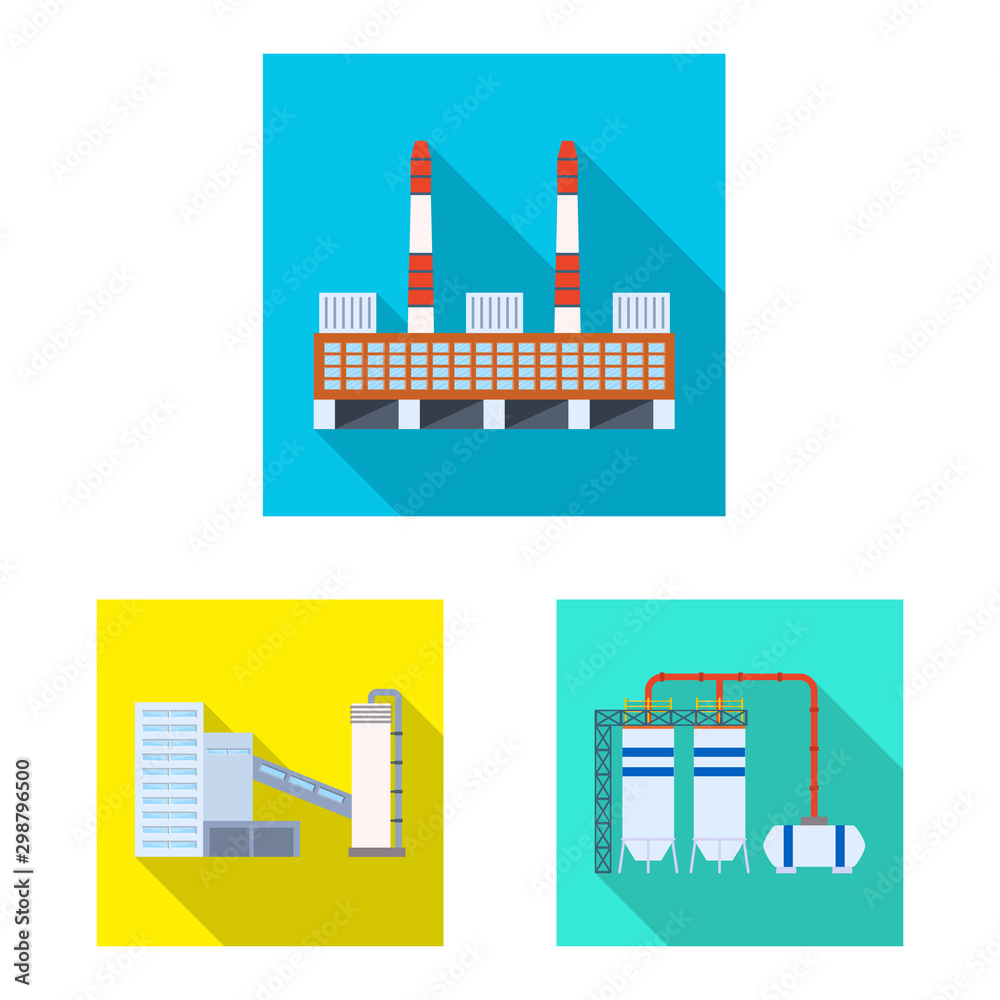 Vector design of architecture and technology icon. Set of architecture and building vector icon for stock.
