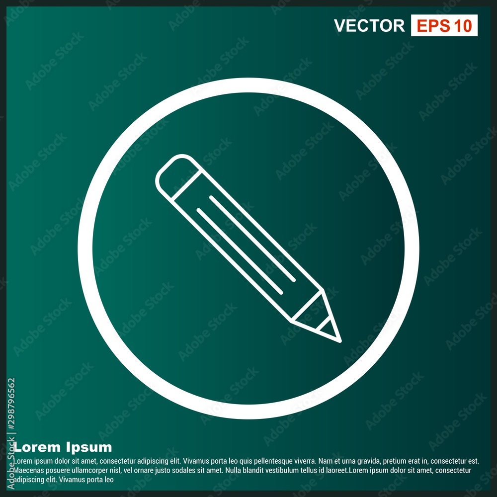 Pencil Icon For Your Design,websites and projects. Pencil Icon For Your Design,websites and projects.