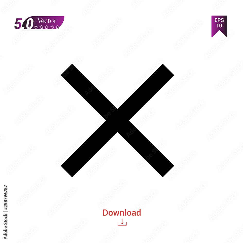 Outline Black close-button icon vector isolated on white background. Graphic design, material-design icon, mobile application, logo, user interface. EPS 10 format vector Outline Black close-button icon vector isolated on white background. Graphic design, material-design icon, mobile application, logo, user interface. EPS 10 format vector