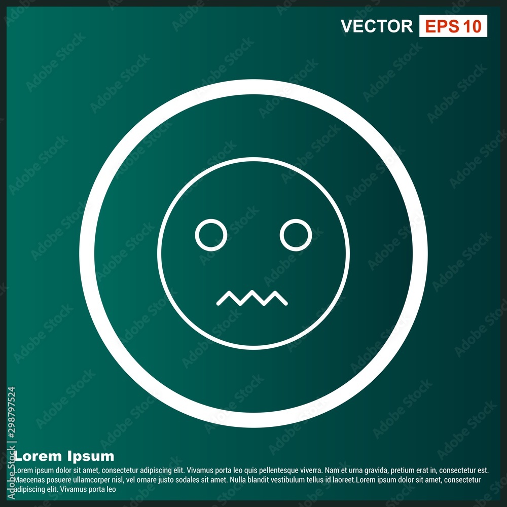 Fototapeta premium Silent Emoji Icon For Your Design,websites and projects.