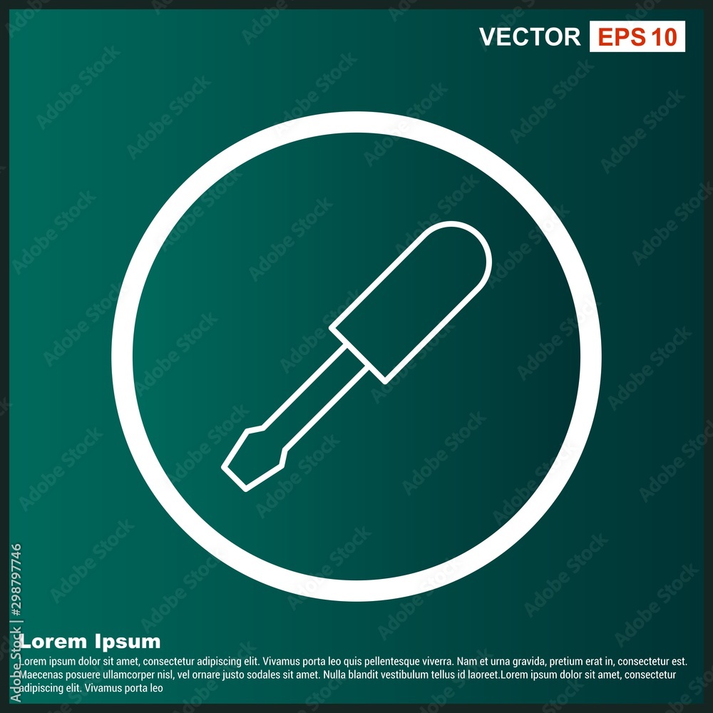 screwdriver Icon For Your Design,websites and projects.