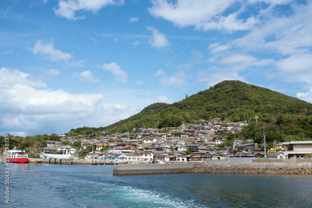 Ogijima Island in Setouchi Inland Sea, Kagawa, Japan　香川県・男木島の全景 瀬戸内海