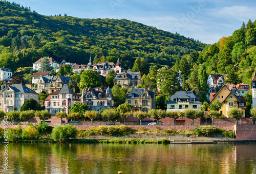 Heidelberg town on Neckar river  Germany